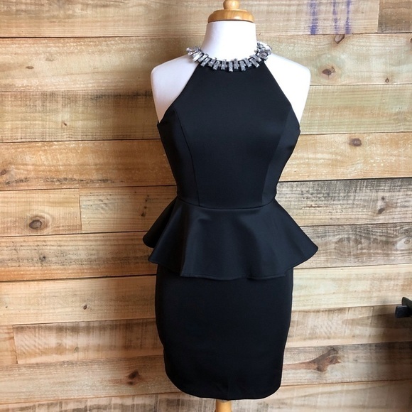 Bisou Bisou Rhinestone Halter cocktail dress,EUC - Picture 5 of 11